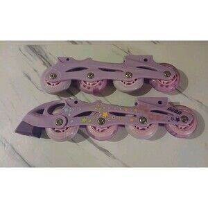 Youth Neon 2-in-1 Combo Skates Adjustable 3-6 Inline Light Up Replacement Wheels